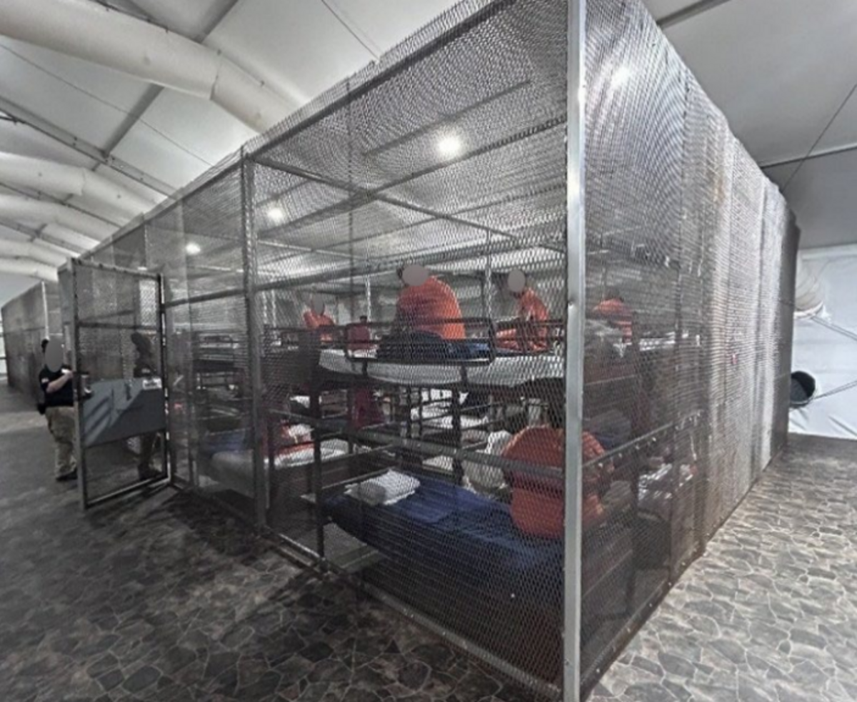Detainees at the Florida immigration detention center known as “Alligator Alcatraz” photographed in January 2026